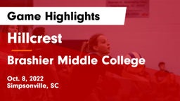 Hillcrest  vs Brashier Middle College Game Highlights - Oct. 8, 2022