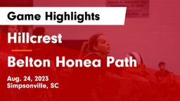 Hillcrest  vs Belton Honea Path  Game Highlights - Aug. 24, 2023