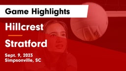 Hillcrest  vs Stratford Game Highlights - Sept. 9, 2023