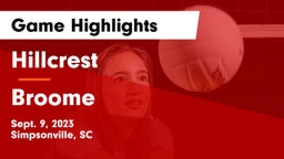 Hillcrest  vs Broome Game Highlights - Sept. 9, 2023