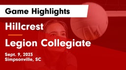 Hillcrest  vs Legion Collegiate Game Highlights - Sept. 9, 2023