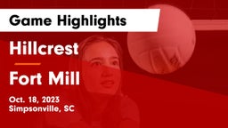Hillcrest  vs Fort Mill Game Highlights - Oct. 18, 2023