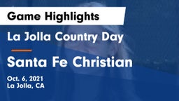 La Jolla Country Day  vs Santa Fe Christian  Game Highlights - Oct. 6, 2021