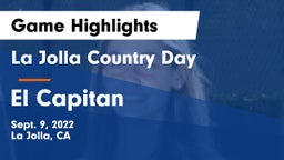 La Jolla Country Day  vs El Capitan  Game Highlights - Sept. 9, 2022