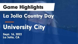 La Jolla Country Day  vs University City  Game Highlights - Sept. 16, 2022