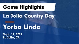 La Jolla Country Day  vs Yorba Linda  Game Highlights - Sept. 17, 2022