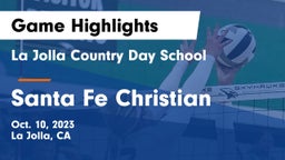 La Jolla Country Day School vs Santa Fe Christian  Game Highlights - Oct. 10, 2023