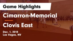 Cimarron-Memorial  vs Clovis East  Game Highlights - Dec. 1, 2018