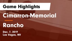 Cimarron-Memorial  vs Rancho  Game Highlights - Dec. 7, 2019