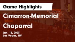 Cimarron-Memorial  vs Chaparral  Game Highlights - Jan. 13, 2023