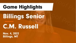 Billings Senior  vs C.M. Russell  Game Highlights - Nov. 4, 2022