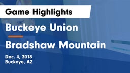 Buckeye Union  vs Bradshaw Mountain Game Highlights - Dec. 4, 2018