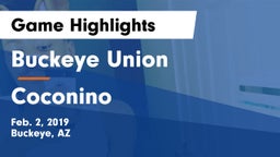 Buckeye Union  vs Coconino  Game Highlights - Feb. 2, 2019