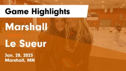 Marshall  vs Le Sueur Game Highlights - Jan. 28, 2023