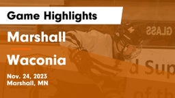 Marshall  vs Waconia  Game Highlights - Nov. 24, 2023
