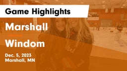 Marshall  vs Windom Game Highlights - Dec. 5, 2023