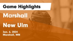 Marshall  vs New Ulm  Game Highlights - Jan. 6, 2024