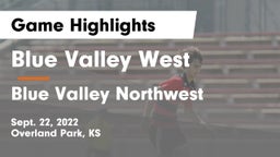 Blue Valley West  vs Blue Valley Northwest  Game Highlights - Sept. 22, 2022