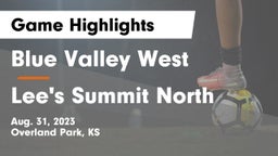 Blue Valley West  vs Lee's Summit North  Game Highlights - Aug. 31, 2023