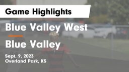 Blue Valley West  vs Blue Valley  Game Highlights - Sept. 9, 2023