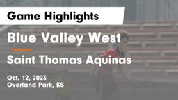 Blue Valley West  vs Saint Thomas Aquinas  Game Highlights - Oct. 12, 2023
