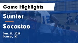 Sumter  vs Socastee  Game Highlights - Jan. 25, 2022