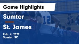 Sumter  vs St. James  Game Highlights - Feb. 4, 2022