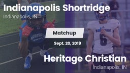 Matchup: Indianapolis Shortri vs. Heritage Christian  2019