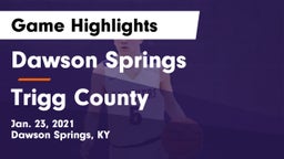 Dawson Springs  vs Trigg County  Game Highlights - Jan. 23, 2021