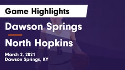 Dawson Springs  vs North Hopkins  Game Highlights - March 2, 2021