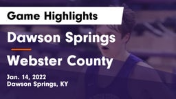 Dawson Springs  vs Webster County  Game Highlights - Jan. 14, 2022