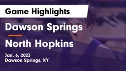 Dawson Springs  vs North Hopkins  Game Highlights - Jan. 6, 2023