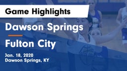 Dawson Springs  vs Fulton City Game Highlights - Jan. 18, 2020