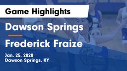 Dawson Springs  vs Frederick Fraize Game Highlights - Jan. 25, 2020