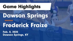 Dawson Springs  vs Frederick Fraize Game Highlights - Feb. 8, 2020
