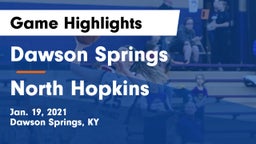 Dawson Springs  vs North Hopkins  Game Highlights - Jan. 19, 2021