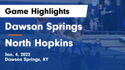 Dawson Springs  vs North Hopkins  Game Highlights - Jan. 4, 2022