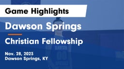 Dawson Springs  vs Christian Fellowship  Game Highlights - Nov. 28, 2023