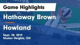 Hathaway Brown  vs Howland Game Highlights - Sept. 28, 2019