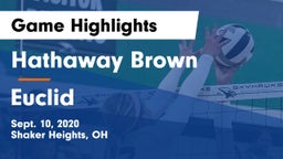 Hathaway Brown  vs Euclid  Game Highlights - Sept. 10, 2020