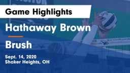 Hathaway Brown  vs Brush  Game Highlights - Sept. 14, 2020