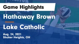 Hathaway Brown  vs Lake Catholic  Game Highlights - Aug. 24, 2021