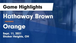 Hathaway Brown  vs Orange  Game Highlights - Sept. 11, 2021