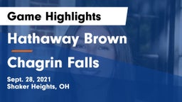 Hathaway Brown  vs Chagrin Falls  Game Highlights - Sept. 28, 2021