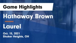 Hathaway Brown  vs Laurel Game Highlights - Oct. 15, 2021