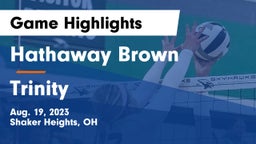 Hathaway Brown  vs Trinity  Game Highlights - Aug. 19, 2023