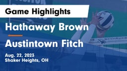 Hathaway Brown  vs Austintown Fitch  Game Highlights - Aug. 22, 2023