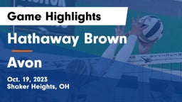 Hathaway Brown  vs Avon  Game Highlights - Oct. 19, 2023