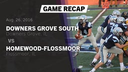 Recap: Downers Grove South  vs. Homewood-Flossmoor  2016