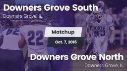 Matchup: Downers Grove South vs. Downers Grove North  2016
